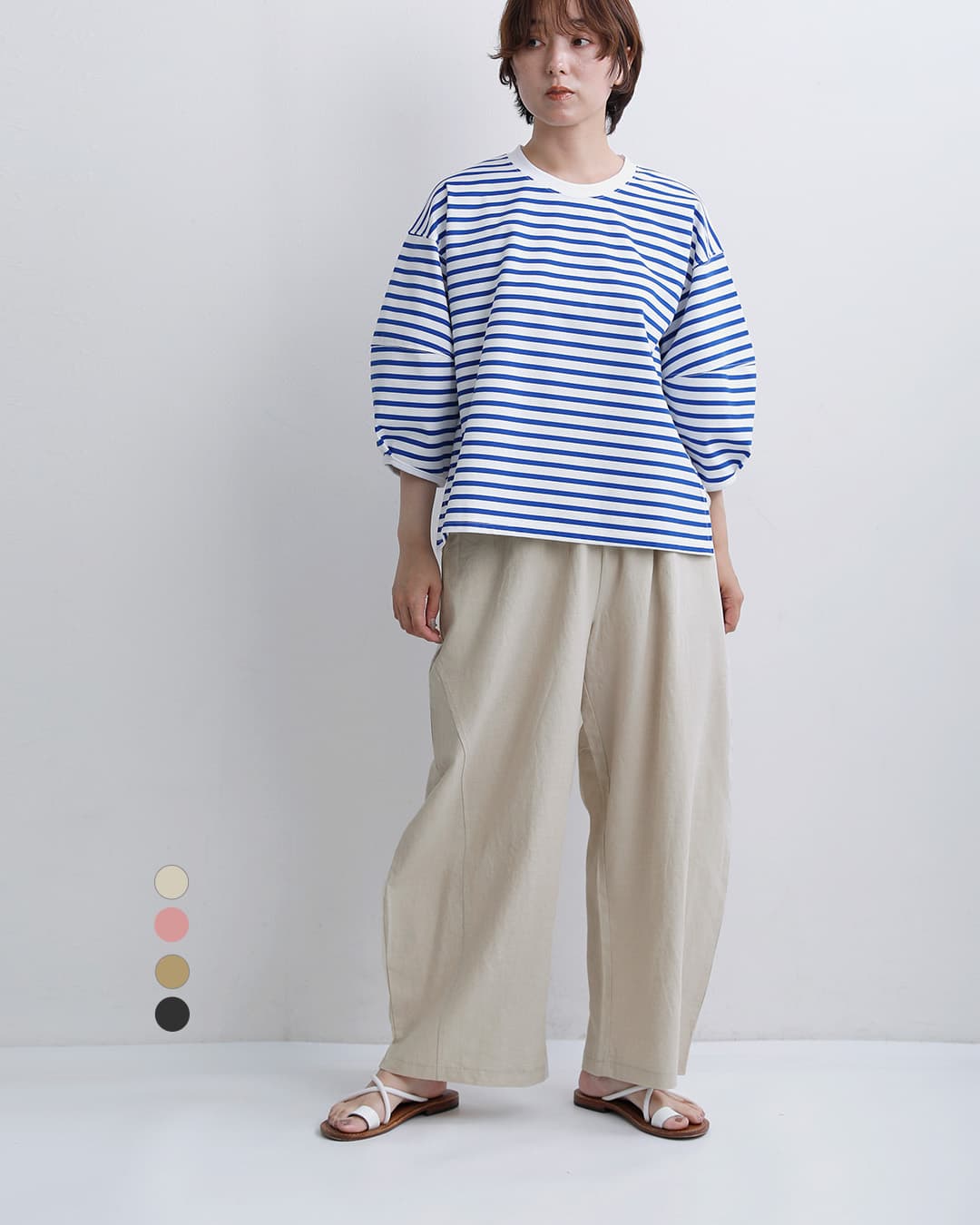 peindreコットン リネン コクーン パンツ re-2217