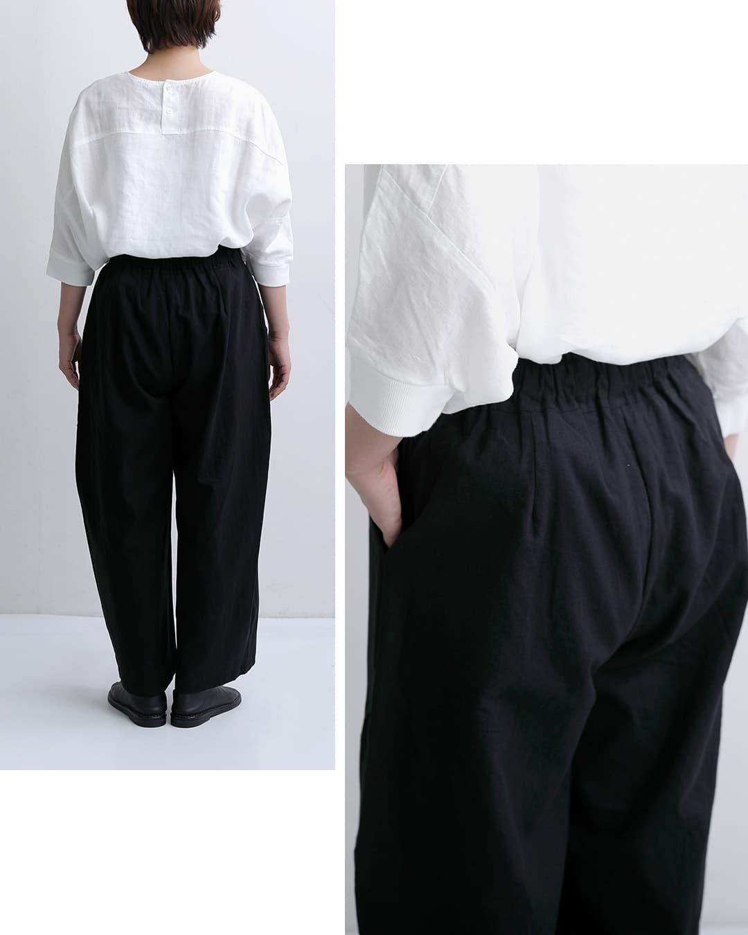 peindreコットン リネン コクーン パンツ re-2217