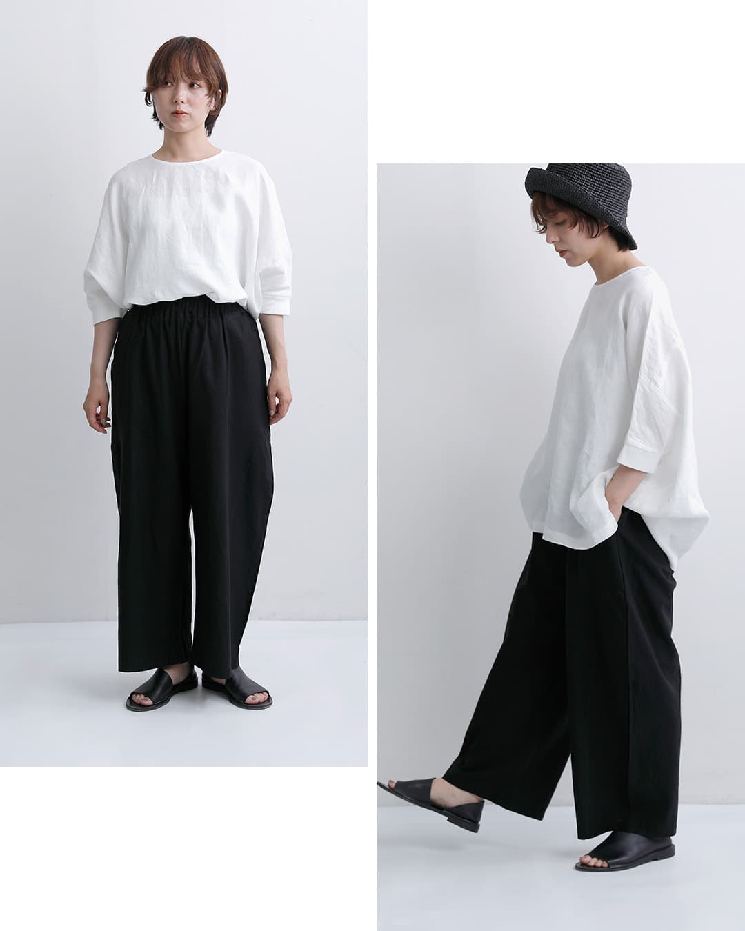 peindreコットン リネン コクーン パンツ re-2217