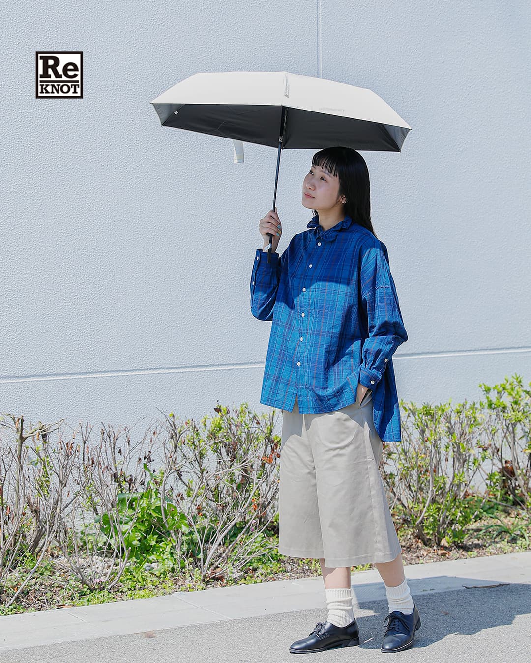 ReKNOT晴雨兼用 ワンタッチ開閉 折りたたみ傘 U/L SUNBLOCK UMBRELLA AUTOMATIC rkn-26002