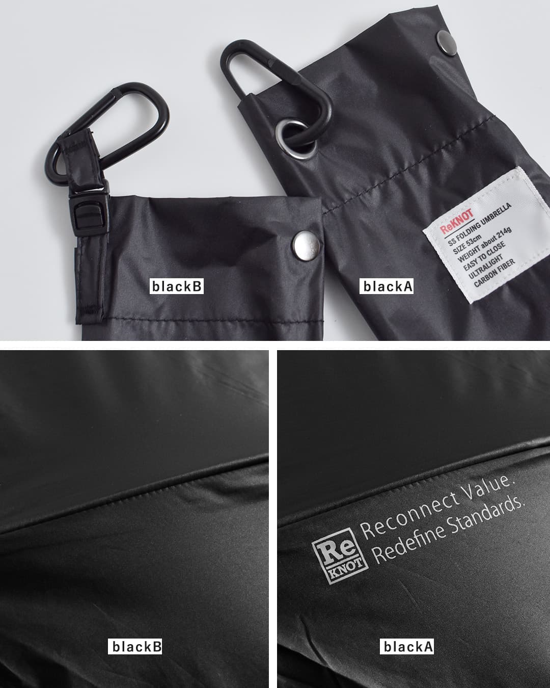 ReKNOT晴雨兼用 ワンタッチ開閉 折りたたみ傘 U/L SUNBLOCK UMBRELLA AUTOMATIC rkn-26002