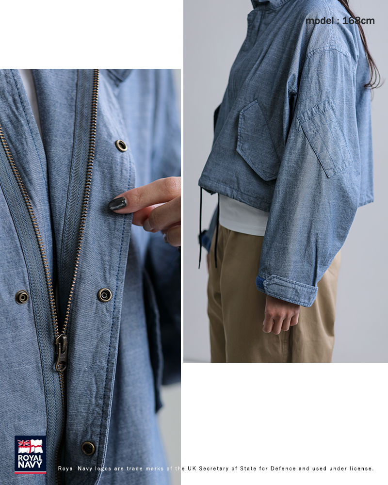 ROYAL NAVY(ロイヤルネイビー)コットンダンガリーフライトジャケットROYALAIRFORCEMK3JACKETrn26samm92