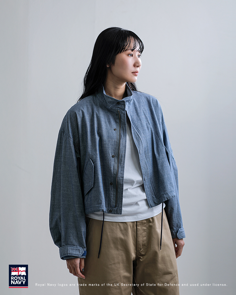 ROYAL NAVY(ロイヤルネイビー)コットンダンガリーフライトジャケットROYALAIRFORCEMK3JACKETrn26samm92