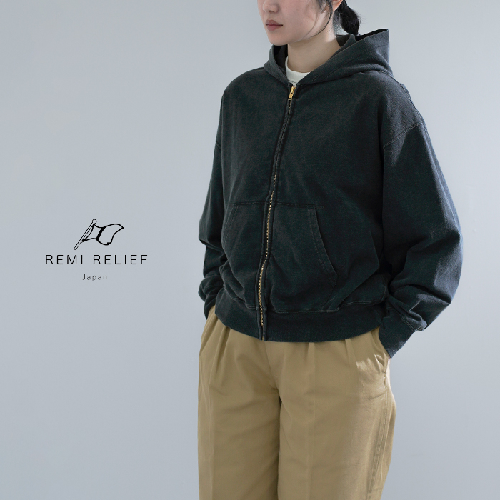 REMI RELIEF レミレリーフ SP加工スーピマ裏毛 ZIPパーカー rn30389107