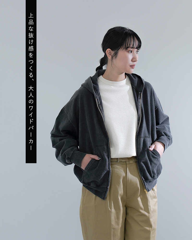 REMI RELIEF(レミレリーフ)SP加工スーピマ裏毛ZIPパーカーrn30389107