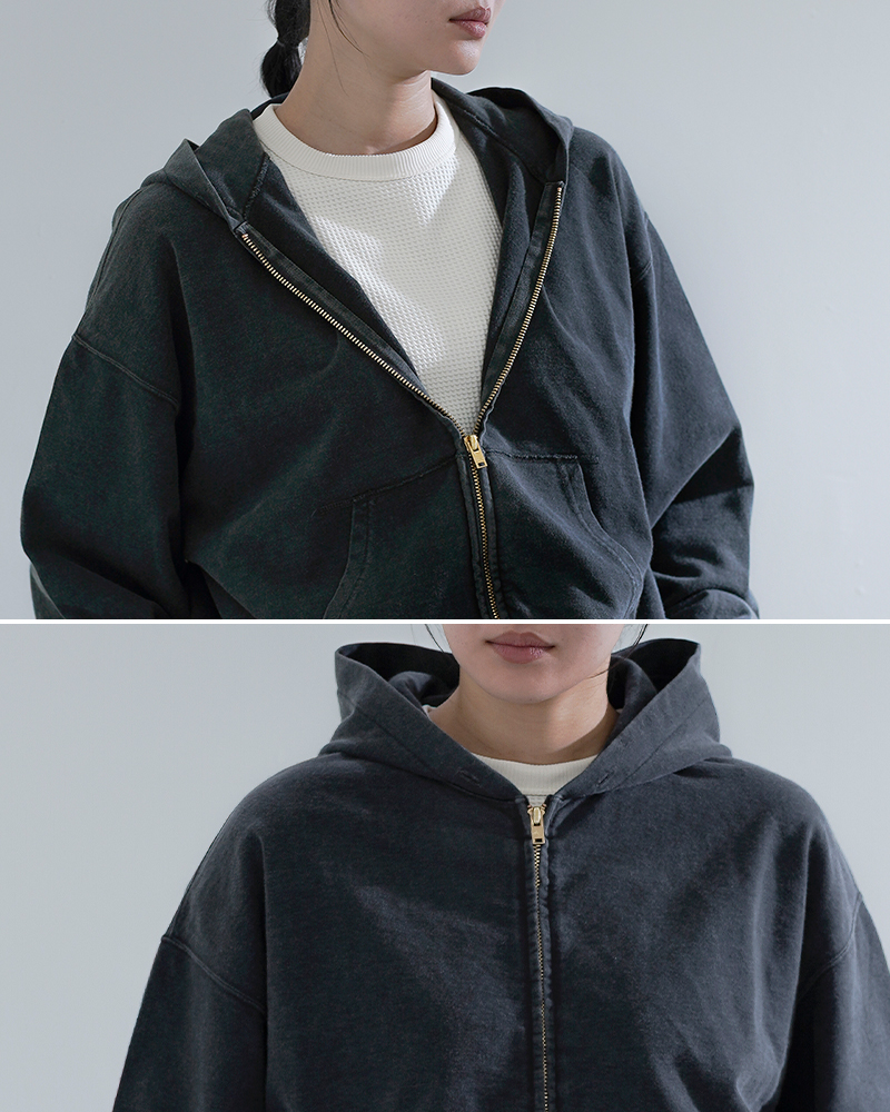 REMI RELIEF(レミレリーフ)SP加工スーピマ裏毛ZIPパーカーrn30389107