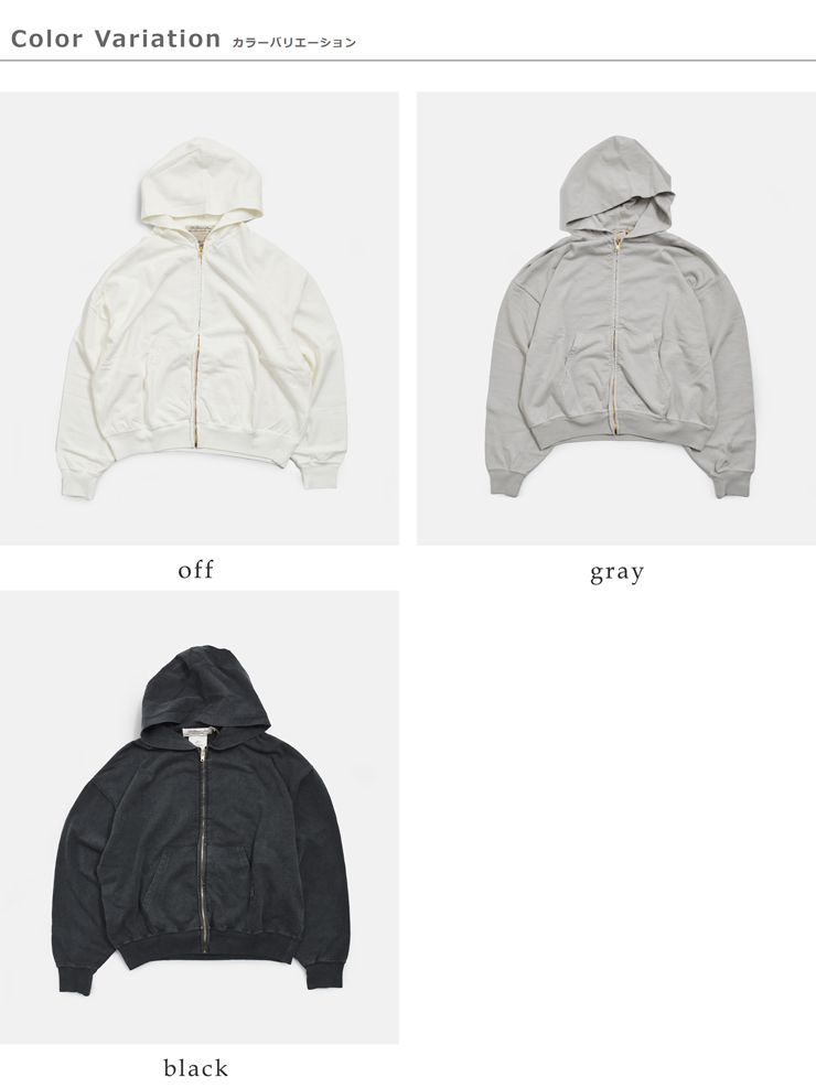 REMI RELIEF(レミレリーフ)SP加工スーピマ裏毛ZIPパーカーrn30389107