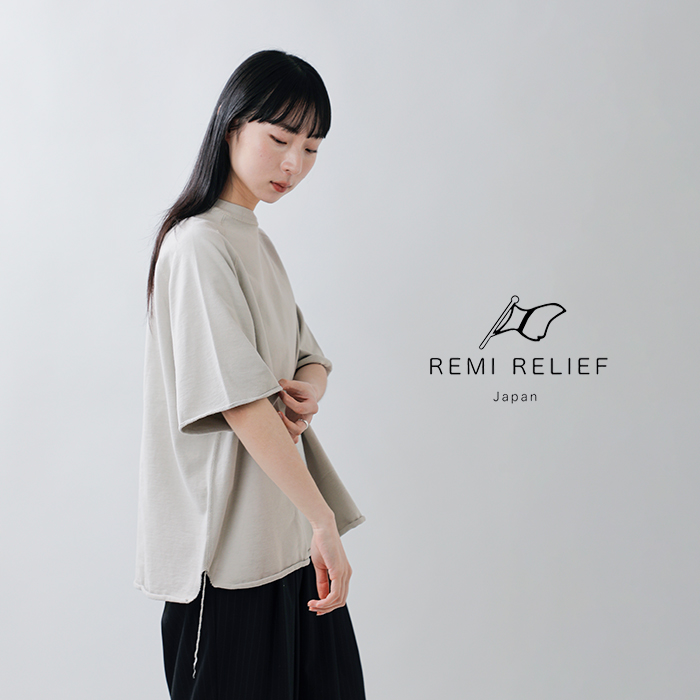 REMI RELIEF(レミレリーフ)SP加工スーピマ裏毛ラグラン半袖クルーネックTシャツrn30389109