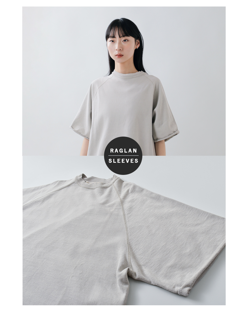 REMI RELIEF(レミレリーフ)SP加工スーピマ裏毛ラグラン半袖クルーネックTシャツrn30389109