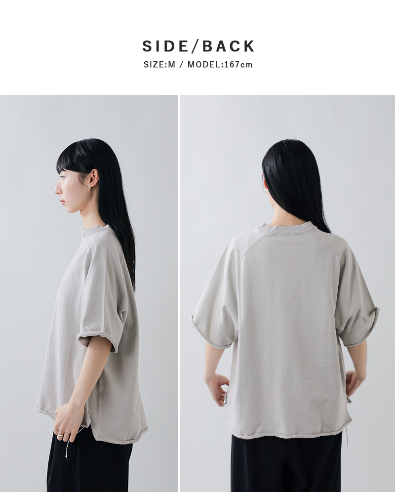 REMI RELIEF(レミレリーフ)SP加工スーピマ裏毛ラグラン半袖クルーネックTシャツrn30389109