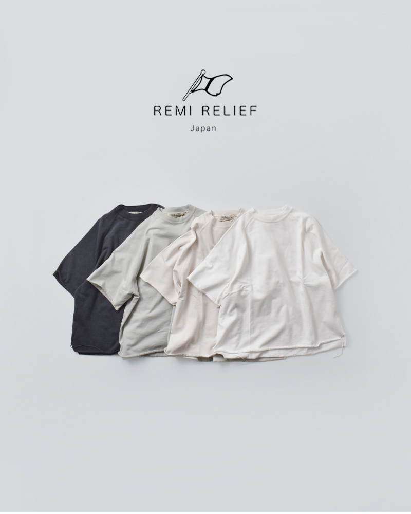 REMI RELIEF(レミレリーフ)SP加工スーピマ裏毛ラグラン半袖クルーネックTシャツrn30389109