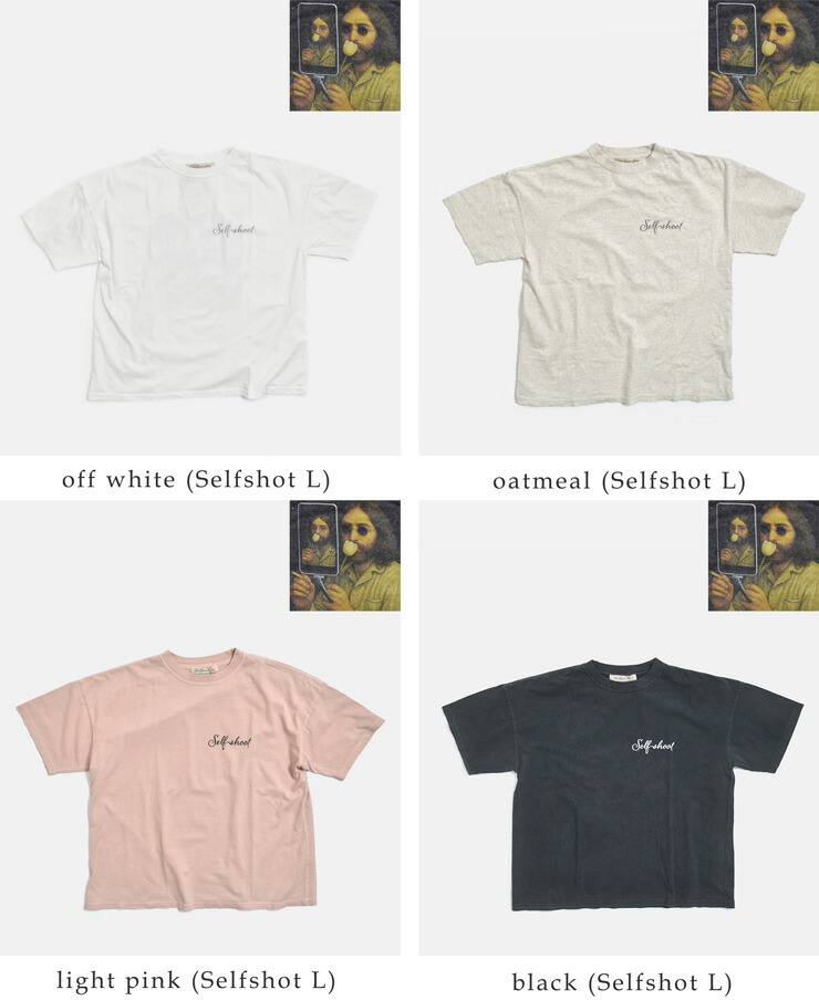 REMI RELIEF(レミレリーフ)HARD SP加工 天竺コットン BIGサイズ プリント Tシャツ “Self shot” rn30389156-7