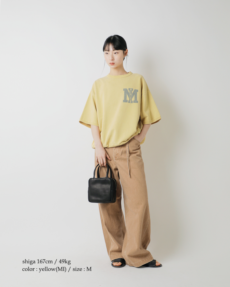 REMI RELIEF(レミレリーフ)SP加工裏毛半袖クルーネックプリントTシャツ“MICHIGAN/MI”rn30389180-1