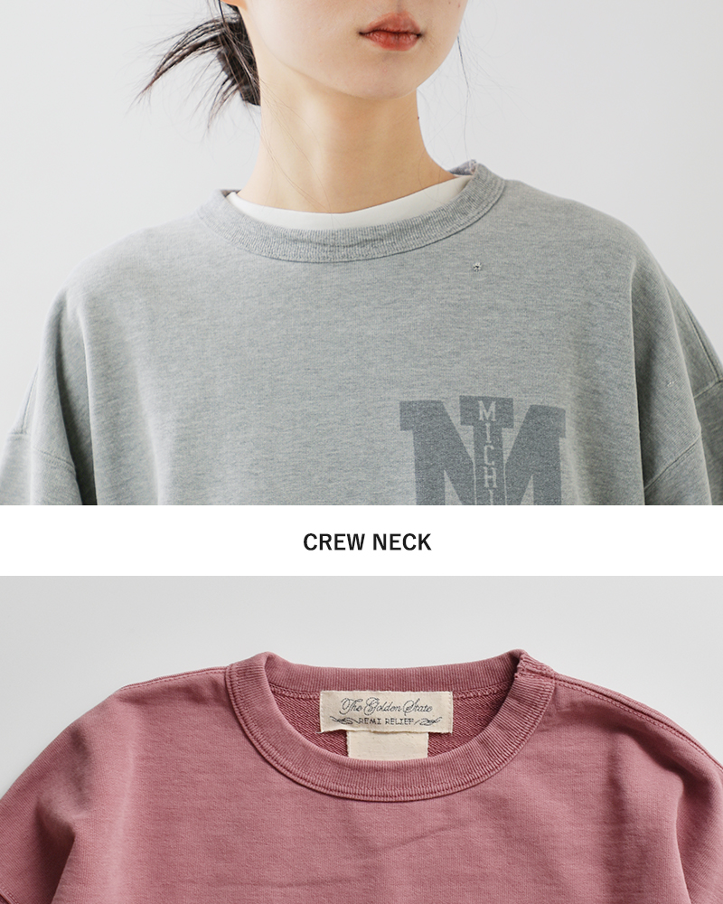 REMI RELIEF(レミレリーフ)SP加工裏毛半袖クルーネックプリントTシャツ“MICHIGAN/MI”rn30389180-1