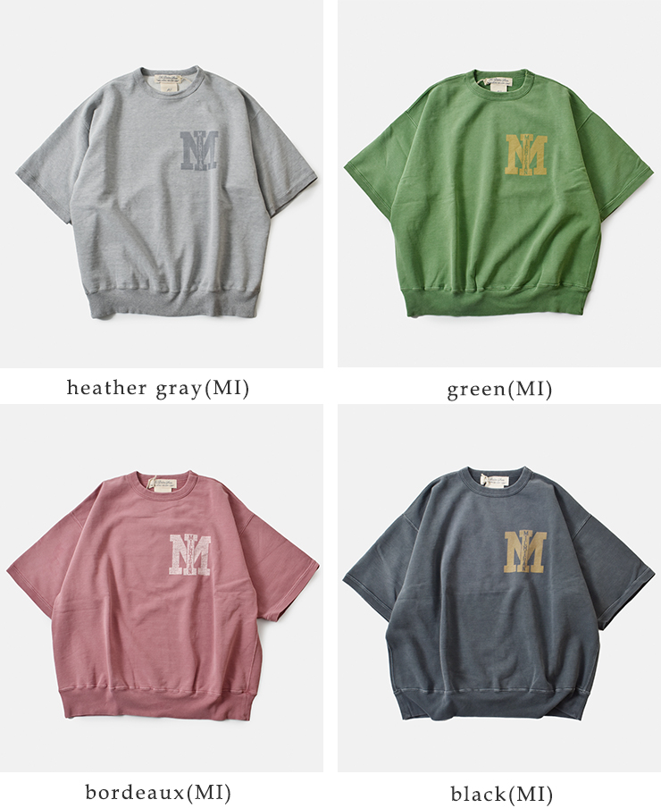 REMI RELIEF(レミレリーフ)SP加工裏毛半袖クルーネックプリントTシャツ“MICHIGAN/MI”rn30389180-1