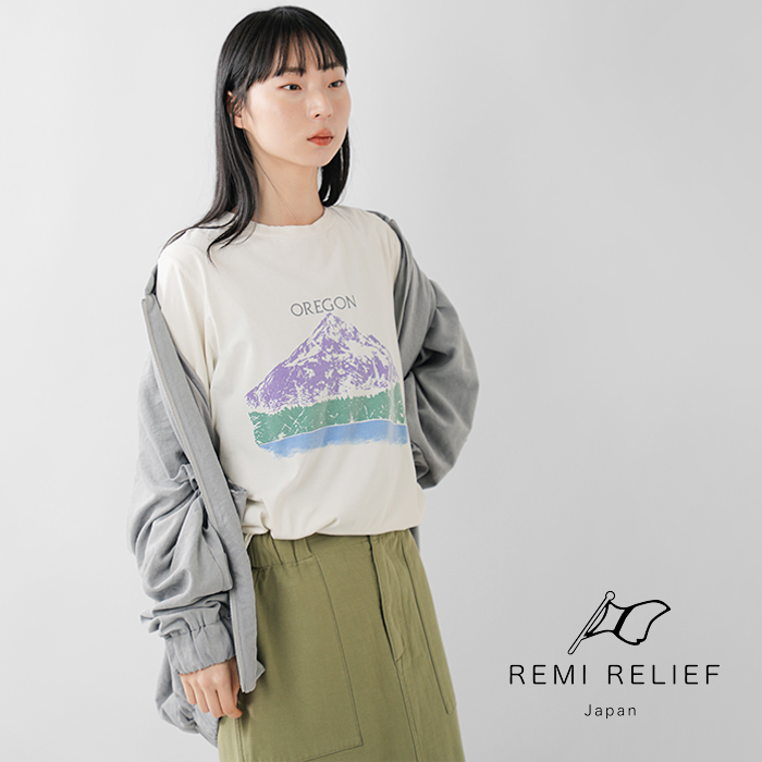 REMI RELIEF(レミレリーフ)SP加工プリントTシャツ“OREGON”rn30389191