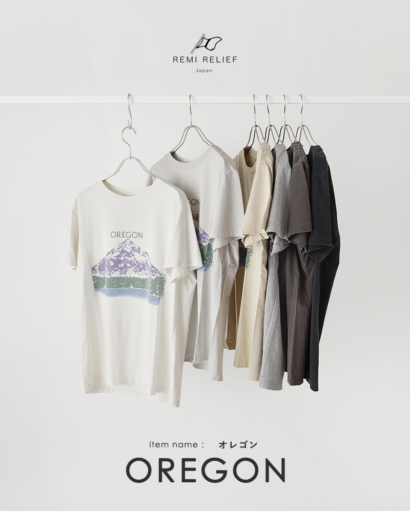 REMI RELIEF(レミレリーフ)SP加工プリントTシャツ“OREGON”rn30389191