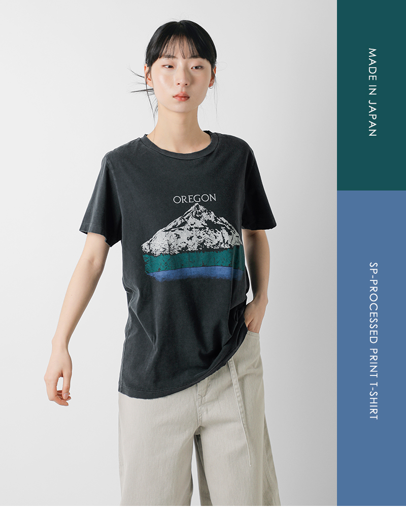 REMI RELIEF(レミレリーフ)SP加工プリントTシャツ“OREGON”rn30389191