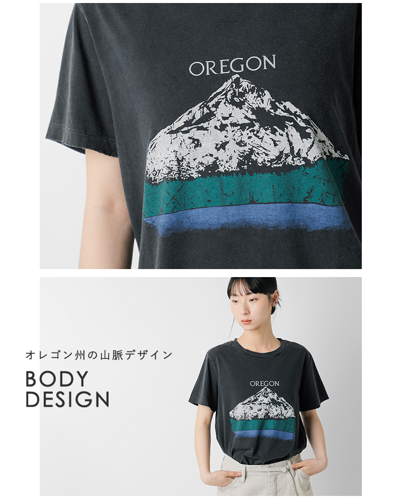 REMI RELIEF(レミレリーフ)SP加工プリントTシャツ“OREGON”rn30389191