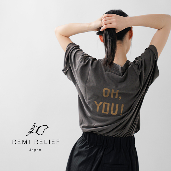 REMI RELIEF(レミレリーフ)SP加工ニューフィットプリントTシャツrn30389196-7