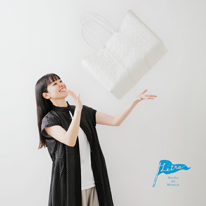 Letra(レトラ)ロングハンドルメルカドバッグLサイズ“ROMBO”rombo-l-lh