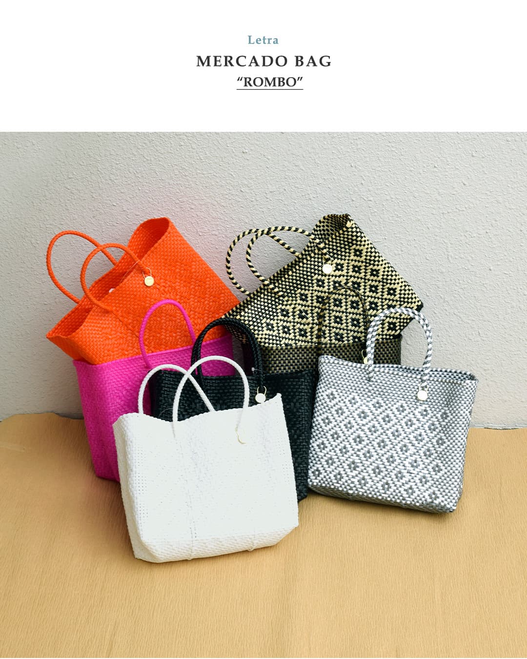 Letraメルカドバッグ XSサイズ “ROMBO” rombo-xs