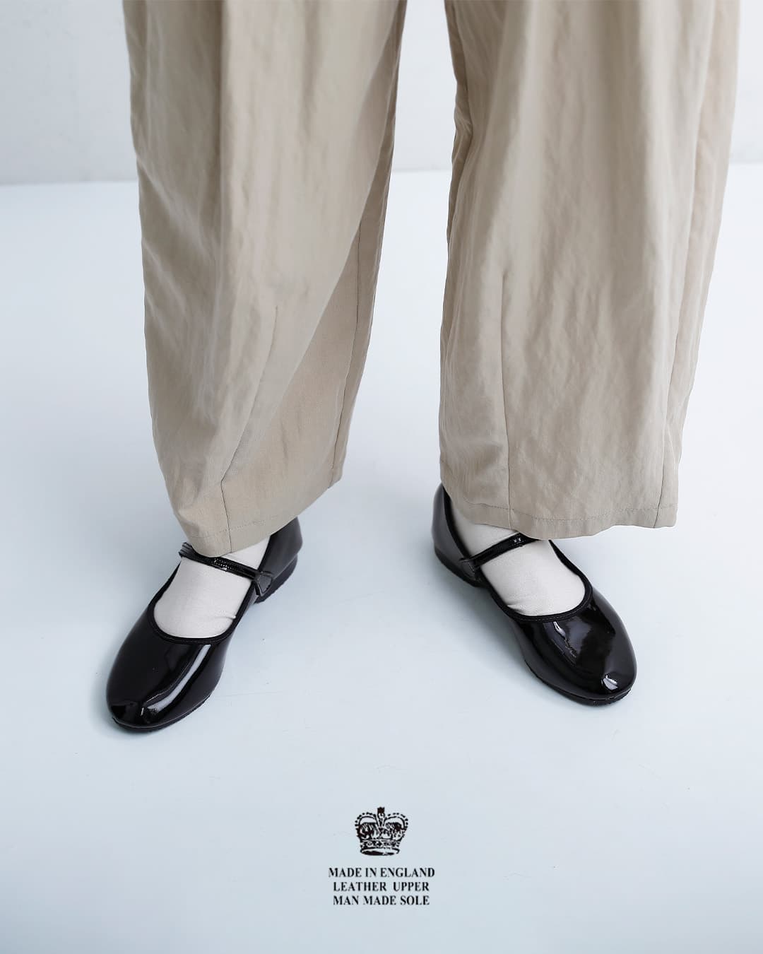 CROWNパテントレザー ストラップ ジャズシューズ s-c-jazz-same1