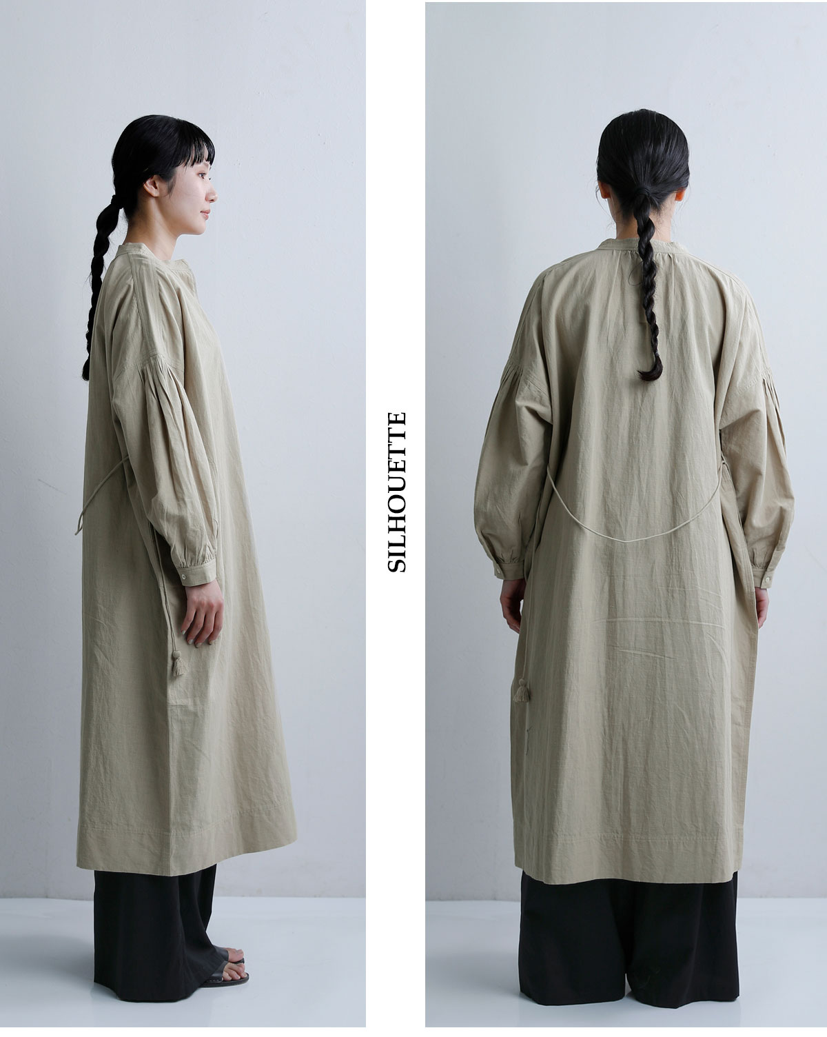 normmentコットンリネン タッセルリボン ワンピース “COTTON LINEN TUSSEL RIBBON DRESS” s26s-1537