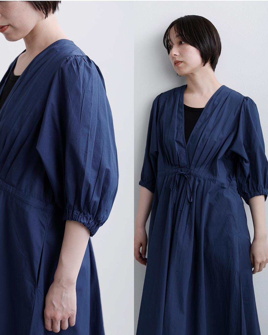 normmentコットンポプリン タック ドレス “COTTON POPLIN TUCK DRESS” s26s-1551