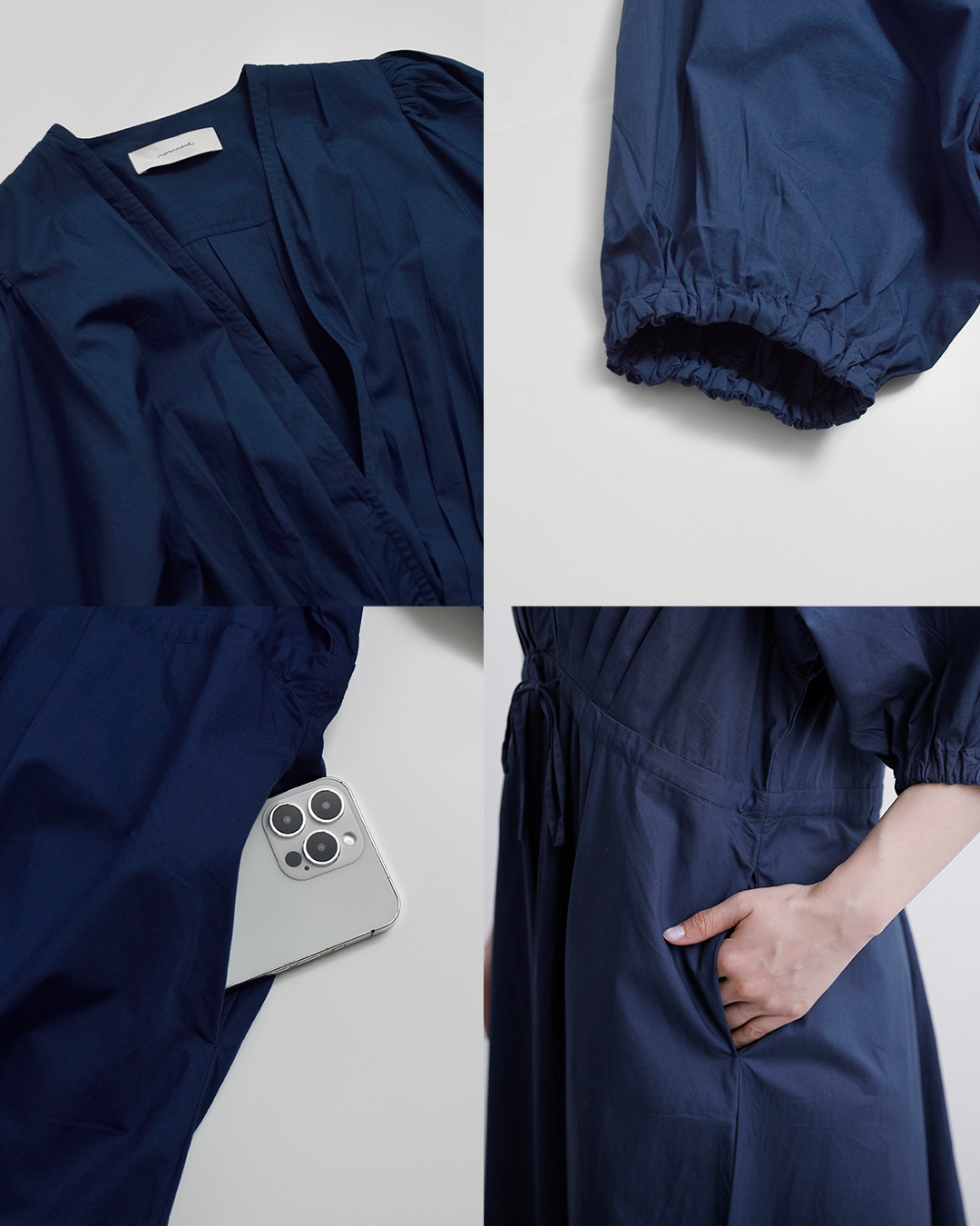 normmentコットンポプリン タック ドレス “COTTON POPLIN TUCK DRESS” s26s-1551