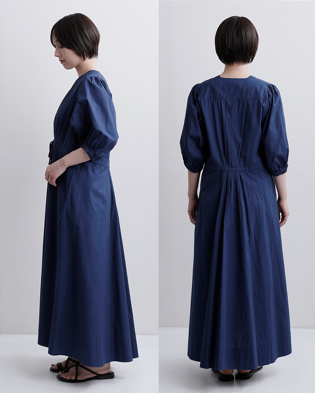 normmentコットンポプリン タック ドレス “COTTON POPLIN TUCK DRESS” s26s-1551