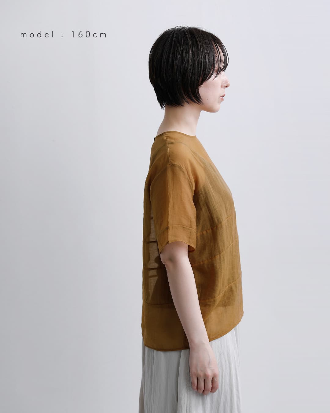 normment(ノーメント)シアーテンセル ショートスリーブ トップス “SHEER TENCEL SHORT SLEEVE TOPS” s26s-2255