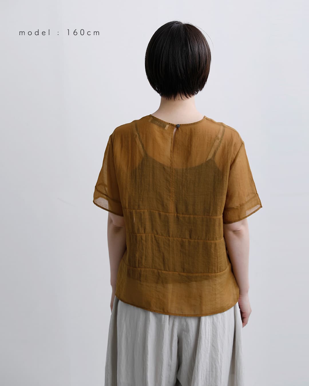 normment(ノーメント)シアーテンセル ショートスリーブ トップス “SHEER TENCEL SHORT SLEEVE TOPS” s26s-2255