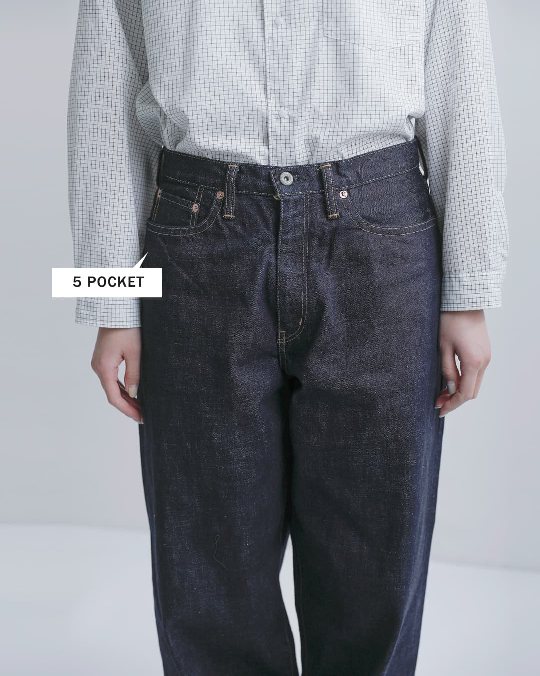 Sanca(サンカ)15.5oz 5ポケット ワイドフィット デニムパンツ s26spt05