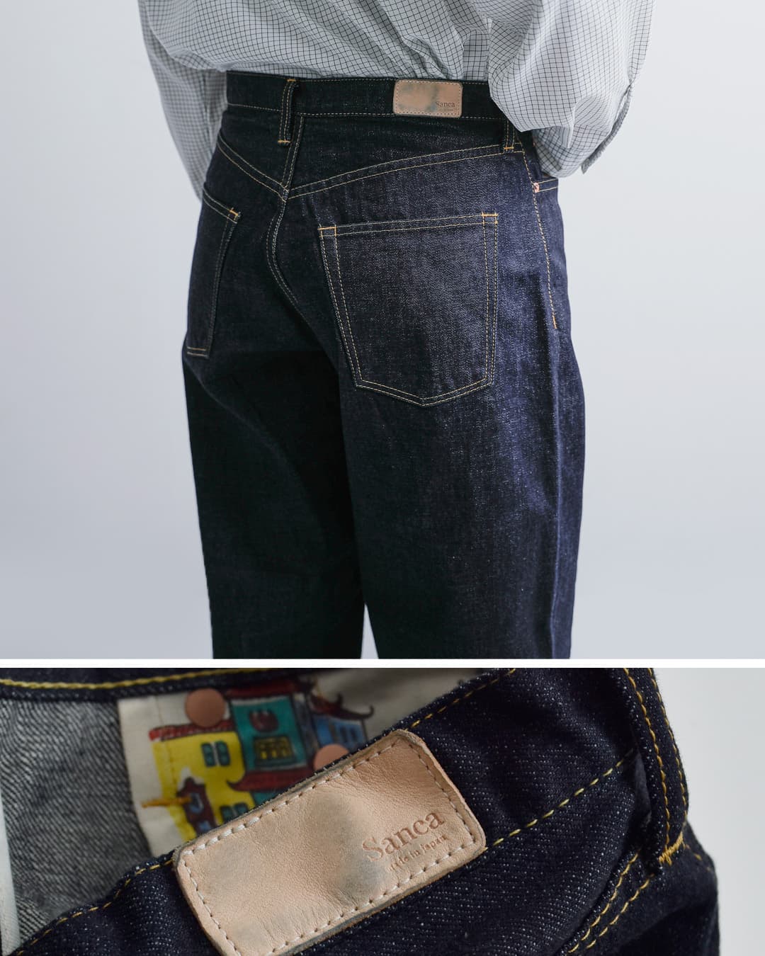 Sanca(サンカ)15.5oz 5ポケット ワイドフィット デニムパンツ s26spt05