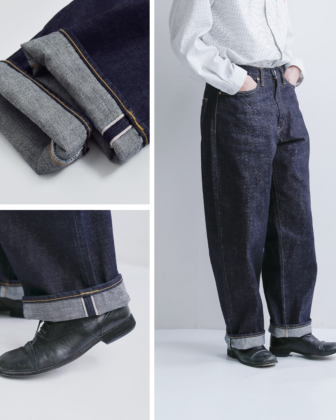 Sanca(サンカ)15.5oz 5ポケット ワイドフィット デニムパンツ s26spt05