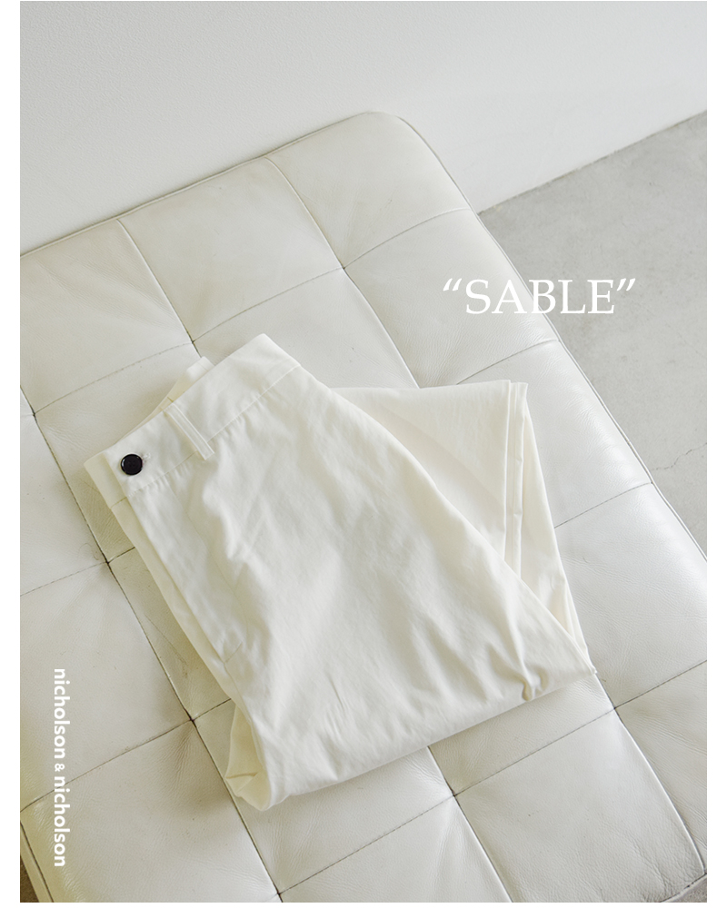nicholson&nicholson(ニコルソンアンドニコルソン)コットンチノパンツ“SABLE”sable-chino