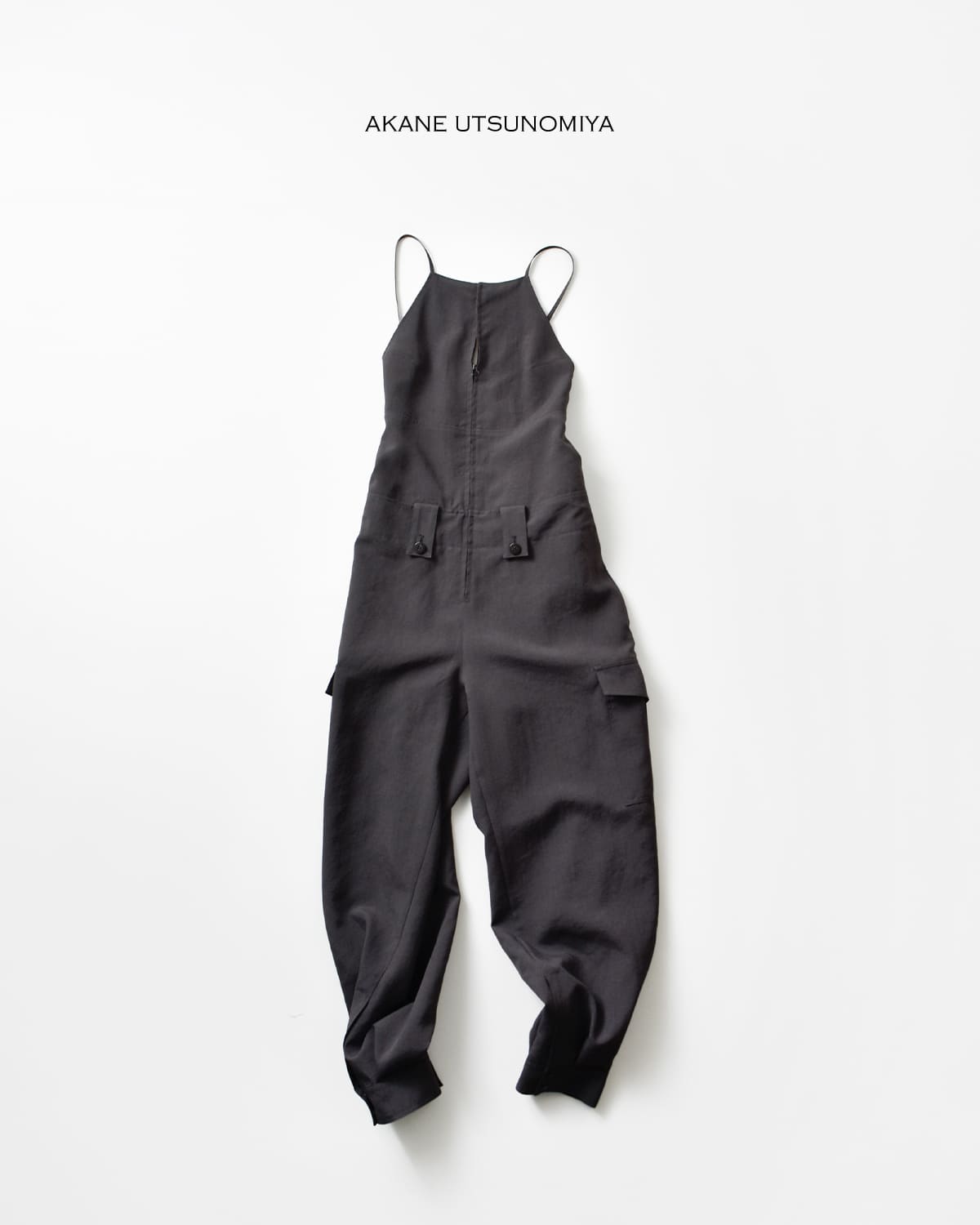 AKANE UTSUNOMIYA(アカネウツノミヤ)撥水 バックレースアップ ミリタリーベース オールインワンsap-fp23-2004