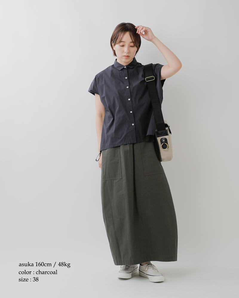 nicholson&nicholson(ニコルソンアンドニコルソン)コットンチノスカート“SHELL”shell-chino