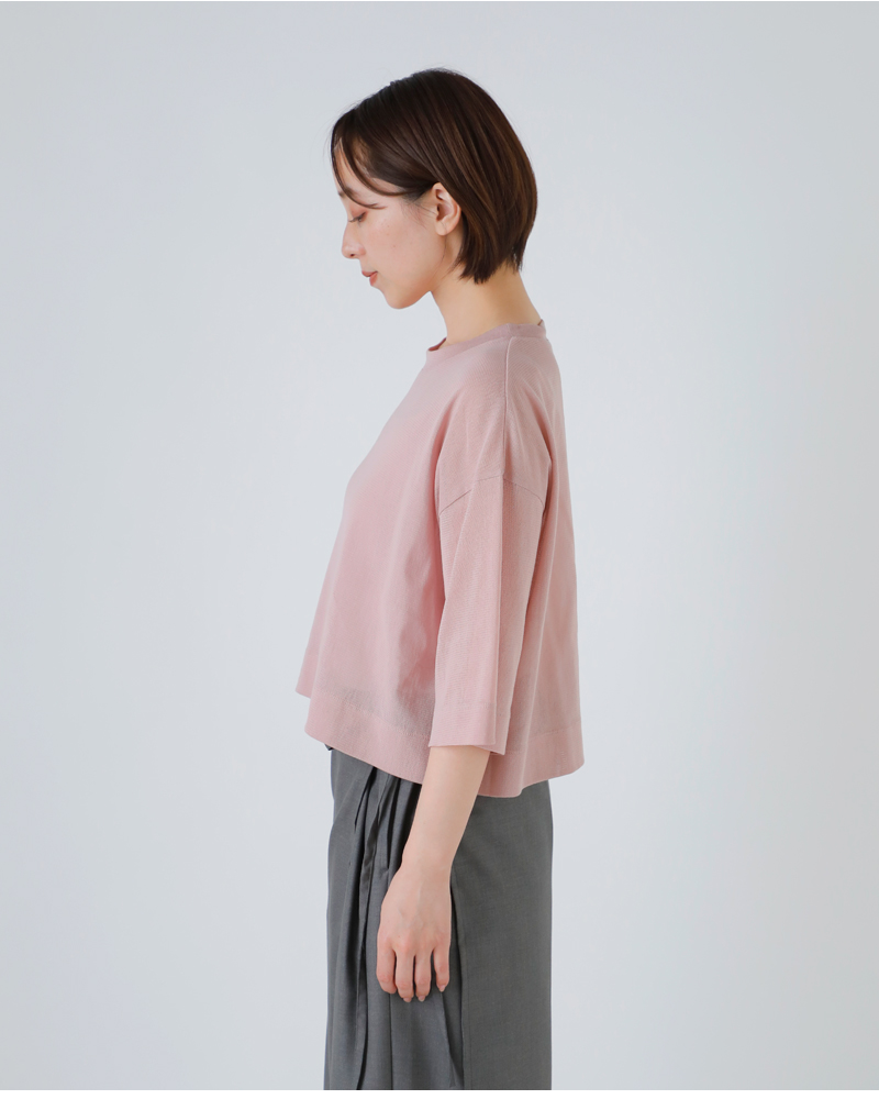 SLOANE(スローン)コットンチュール5分袖Tシャツsl10s-t1080