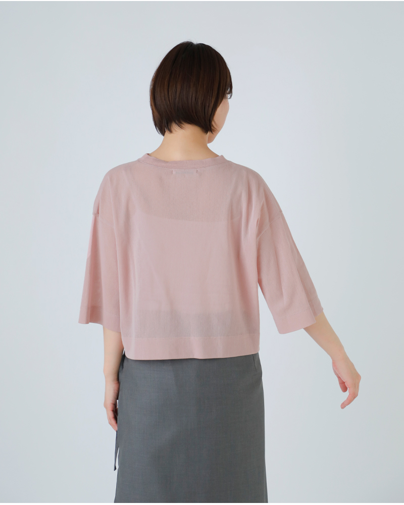 SLOANE(スローン)コットンチュール5分袖Tシャツsl10s-t1080