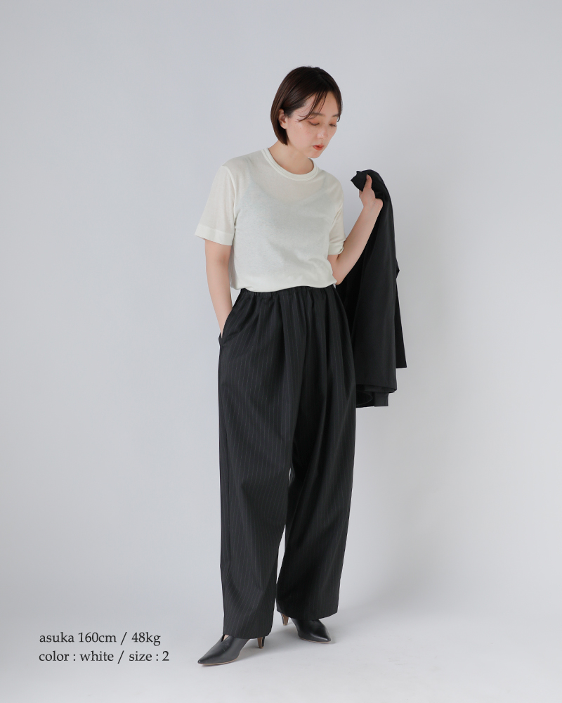 SLOANE(スローン)コットンシルク半袖Tシャツsl10s-t1148