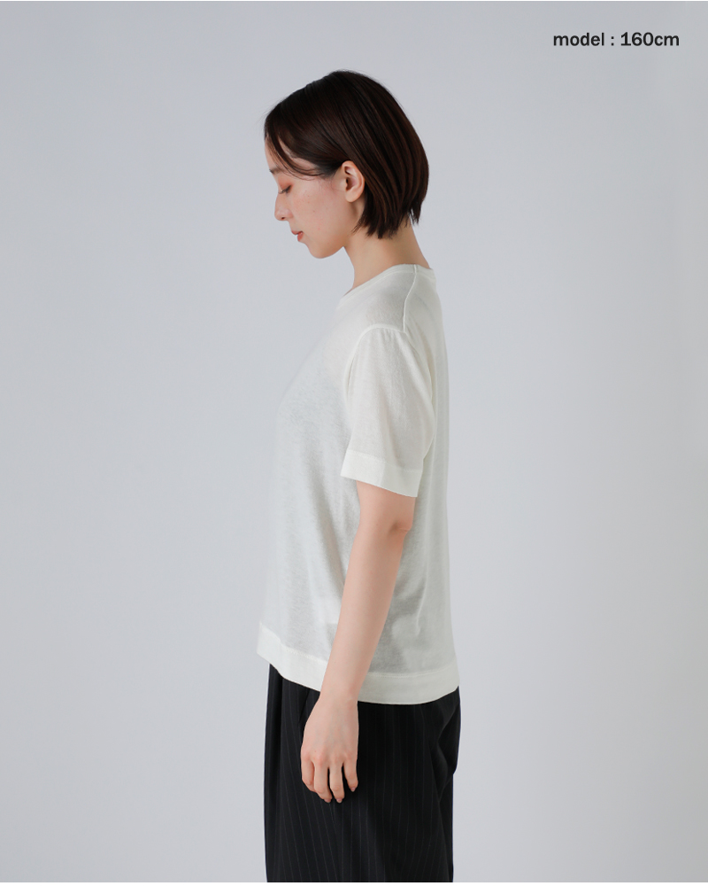 SLOANE(スローン)コットンシルク半袖Tシャツsl10s-t1148