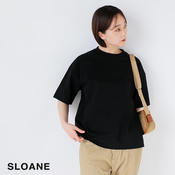 SLOANE(スローン)ヘビーコットンドロップショルダーTシャツsl9s-t912