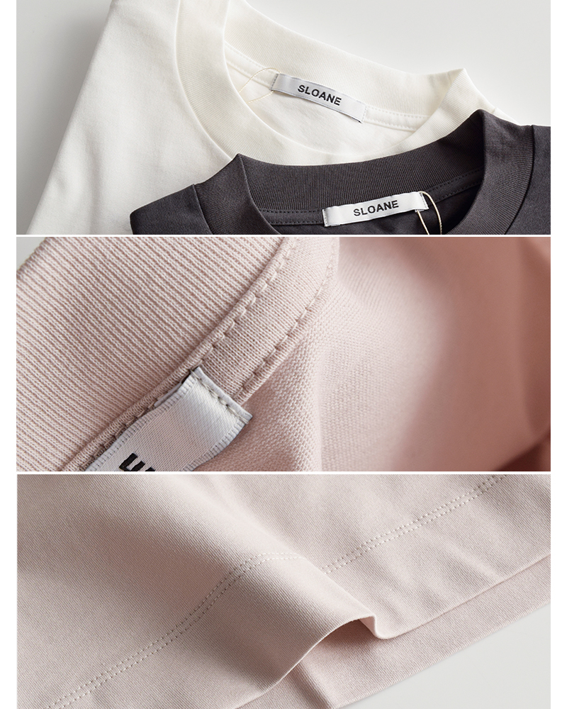 SLOANE(スローン)ヘビーコットンドロップショルダーTシャツsl9s-t912