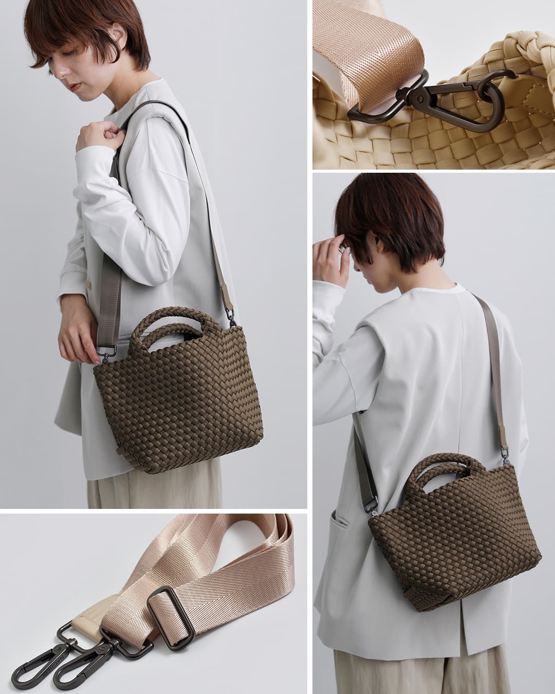 NEW]NAGHEDI ナゲディ メッシュ 2way スモール トートバッグ St