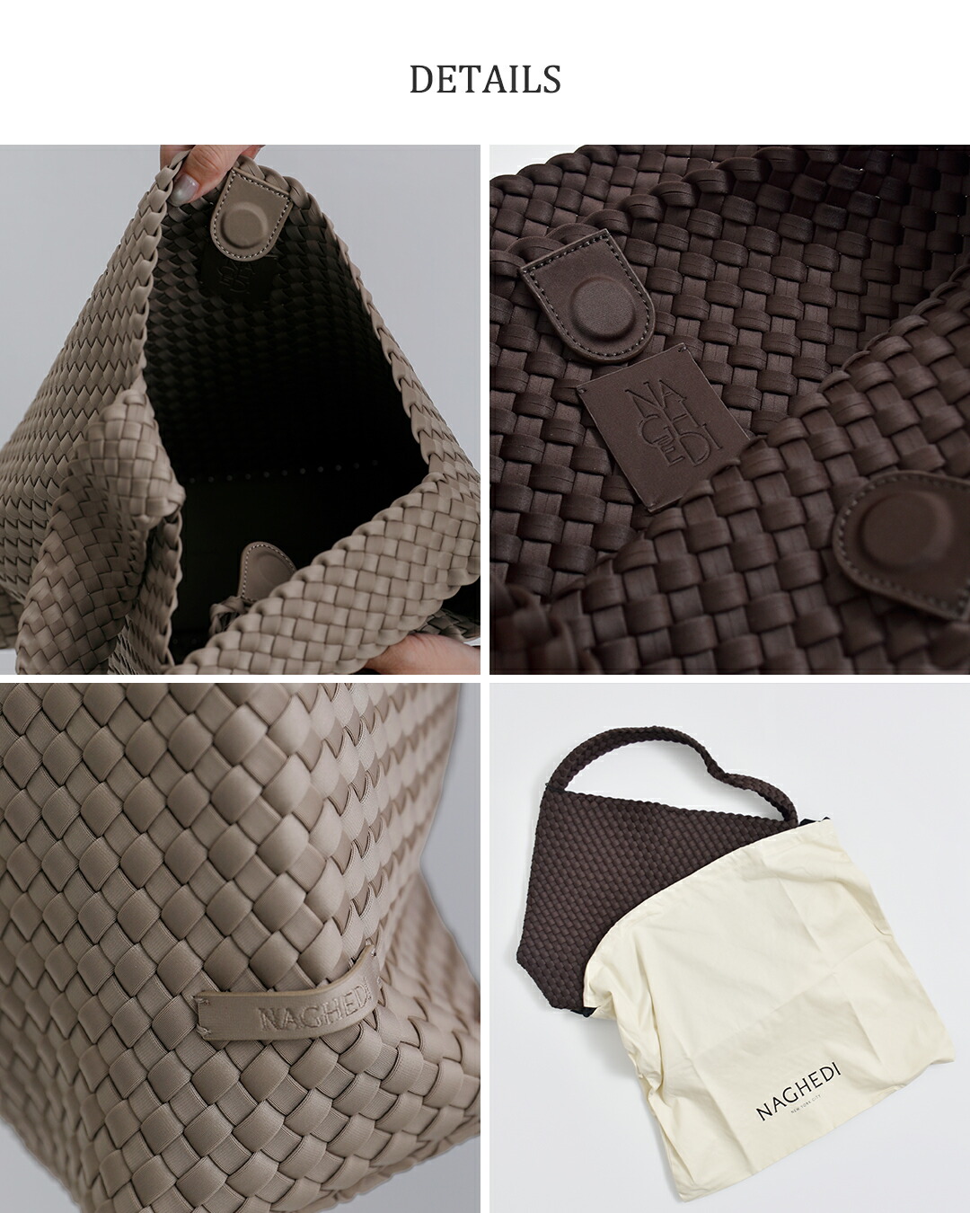 NAGHEDI(ナゲディ)メッシュ ミディアム トートバッグ Nomad Medium Hobo sn04023ld