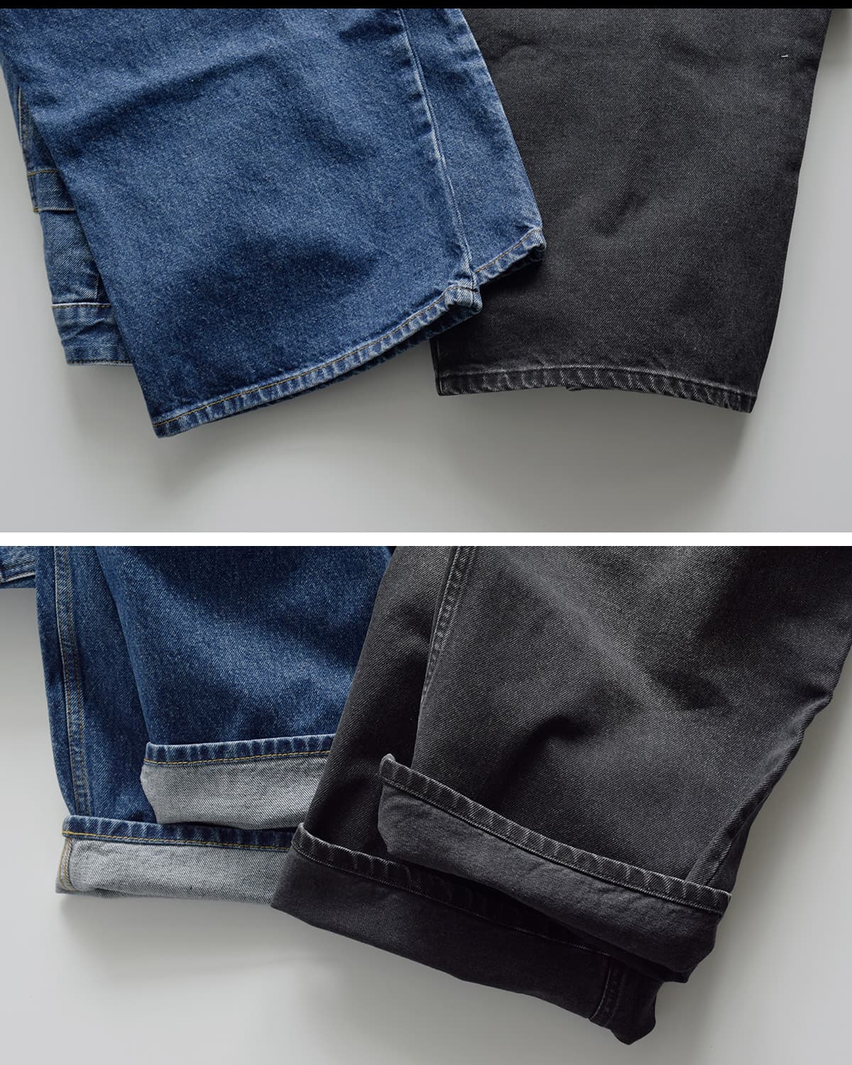 STUDIO NICHOLSONワイド デニム クロップドパンツ CHALCO snw-1417
