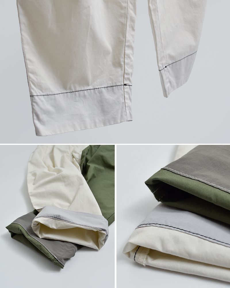 sneeuwコットン タック ドローパンツ snw33-15