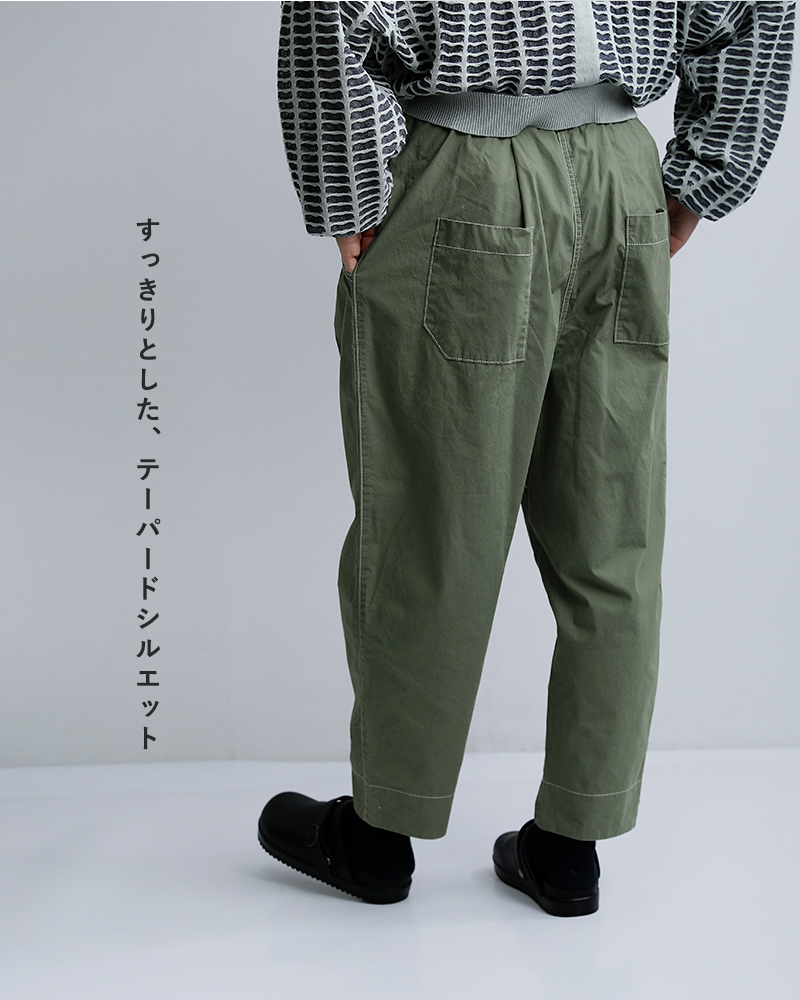 sneeuwコットン タック ドローパンツ snw33-15